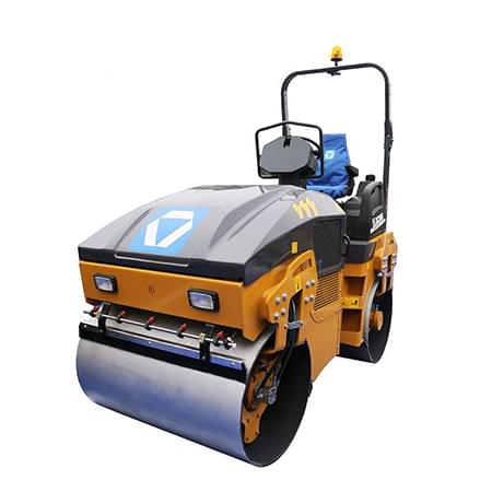 XCMG 3 ton Mini Double Vibratory road Roller XMR303 Light Compactor Equipment